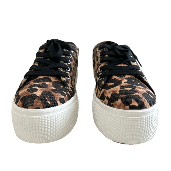 Steve Madden Emmi Leopard Print Platform Sneakers Size 7.5M - Picture 7 of 16
